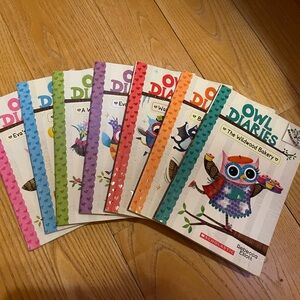 Scholastic Owl Diaries Collection with Colorful Covers